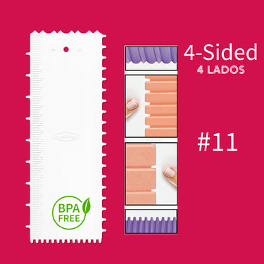 4-Sided Plastic Cake Decorating Comb #11 (3